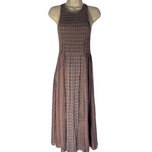 Kimchi Blue Boho Racerback Floral Flowy Prairie Midi Dress Sz Medium Cottagecore